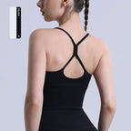 Women Gym Cross Back Y Shape Sports Bra