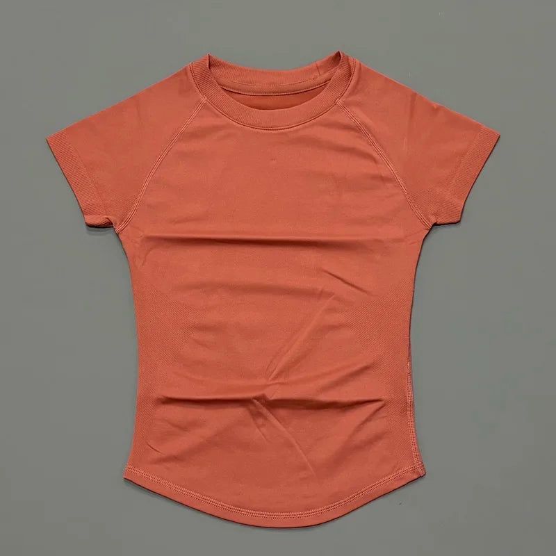 Slimming Seamless Short Sleeve Active Top