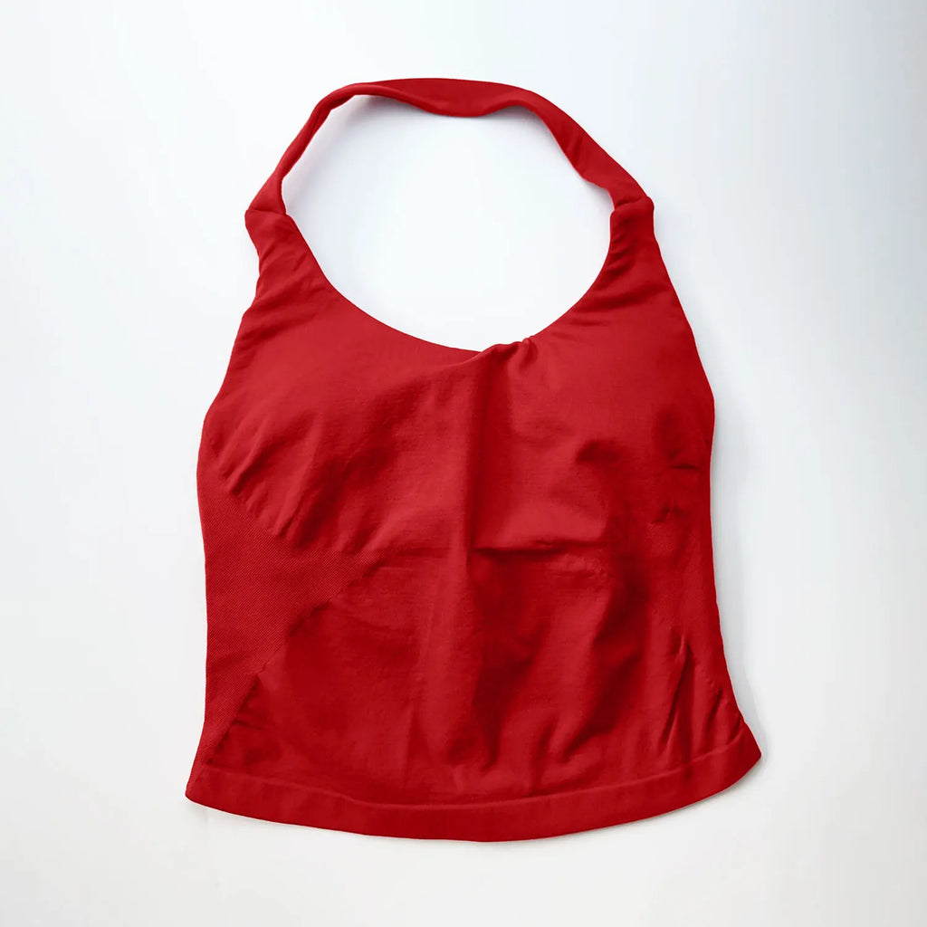 Women Halter Top Longline Padded Tank