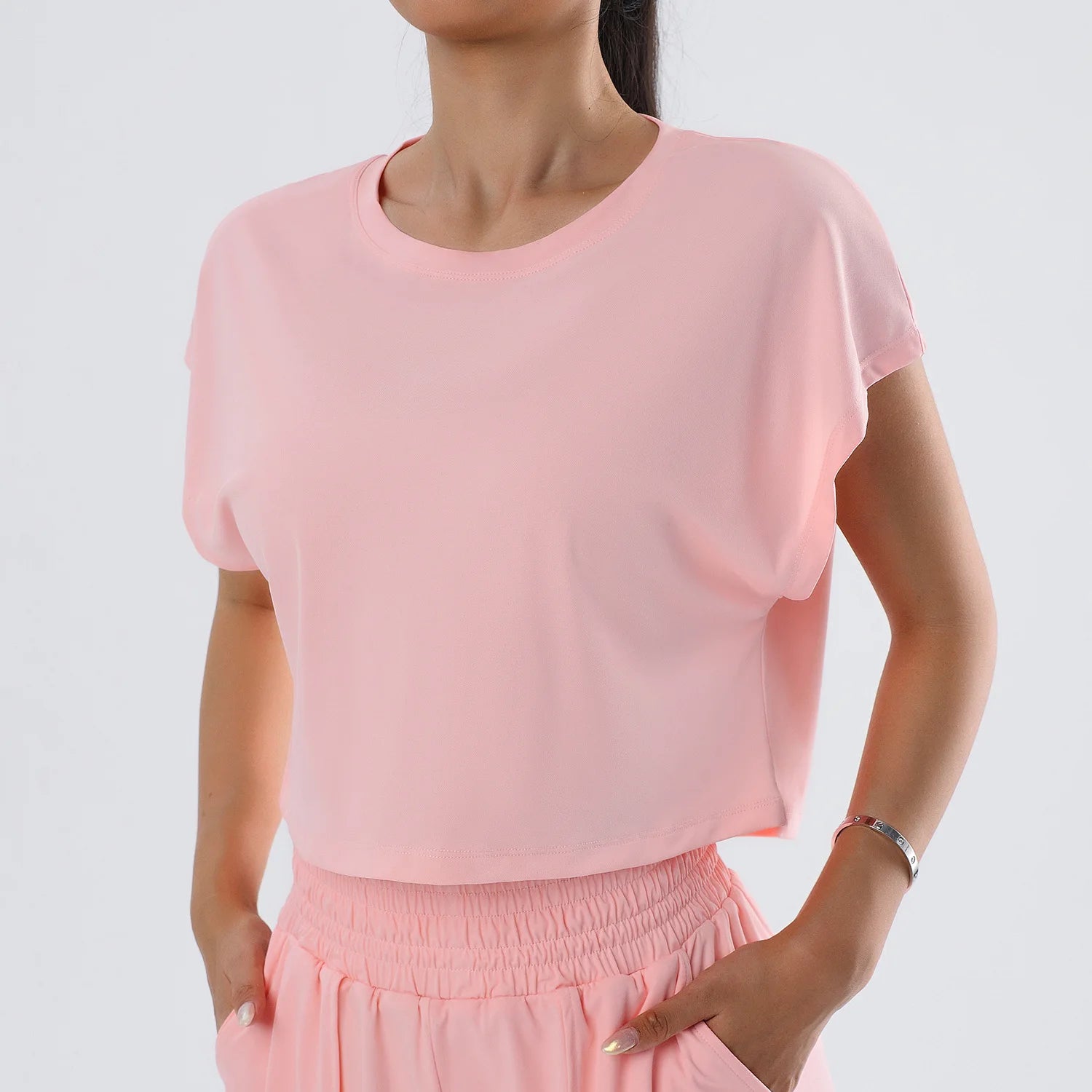 Women's Cropped Loose Yoga Top