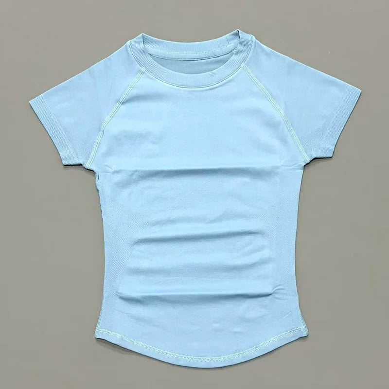 Slimming Seamless Short Sleeve Active Top