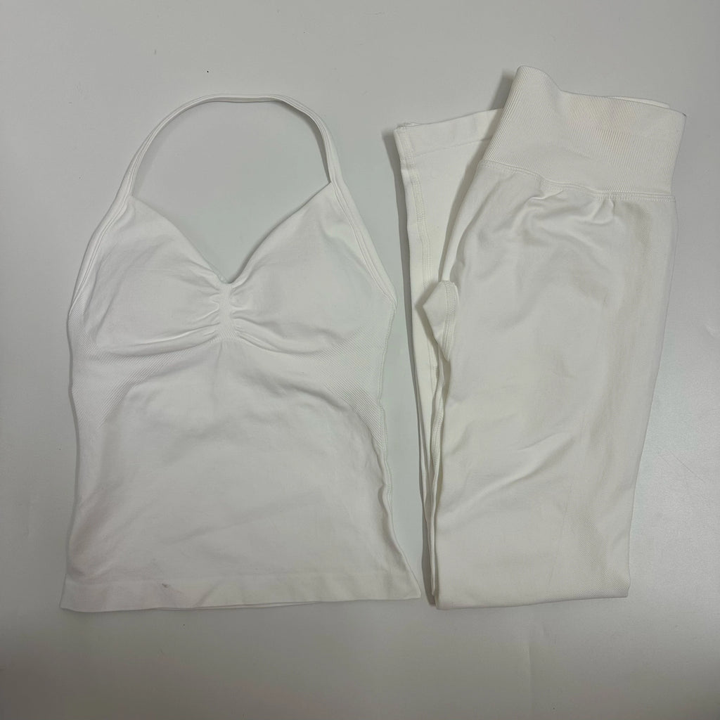 2 Pieces Leggings and Halter Tank Set