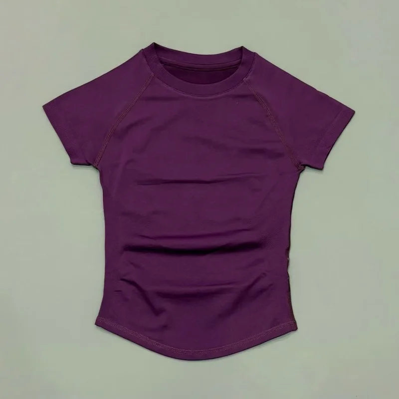 Slimming Seamless Short Sleeve Active Top