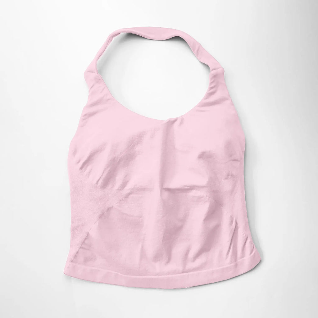 Women Halter Top Longline Padded Tank